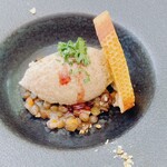エルルカン・ビス - お肉のムースとレンズ豆のマリネ