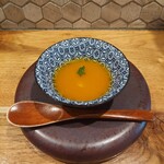 Ebi Maru Ramen - 栗かぼちゃの冷製スープ