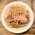 カルボ - 料理写真:豚バラと野菜のピリ辛スパゲッティ+厚切りベーコン