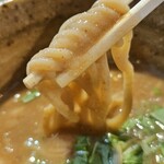 つけ麺 えん寺 - 極太胚芽麺アップ