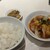 四川飯店 - 料理写真:名物セット　ウマ辛茹でワンタン　ライス　ザーサイ