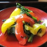 からし菜オリーブ炒め