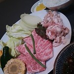 焼肉弐番館 - 上バラ1000円、アカセン700円、ご飯小