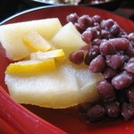 農家料理 高宮 - 柚子りんご小豆あわせ