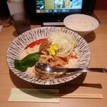 Ougami - 冷やし坦坦麺950円 サービスライス