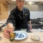 寿司福島 - イケメン店長　日本酒のチョイスはお任せ