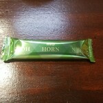 キッチン ブルー グローブ - お菓子のアップ