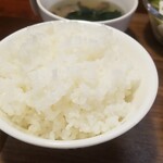 キッチン ブルー グローブ - ご飯大盛りのアップ