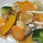 キッチン ブルー グローブ - あんこうのアップ