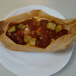 カフェデンマルク - アボガド＆ホットチリドック(410円)