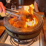 高千穂 鶏の炭火焼き - 