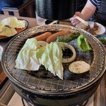 高千穂 鶏の炭火焼き - 