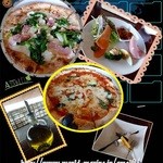 Amalfi - ランチのピザも大きくてカリットしててあっさり一人では食べきれないくらいでした。