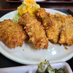 かつ廣 - とんかつの形が、チキンカツみたいですね。