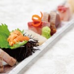 4 kinds of sashimi + Hokkaido sea urchin