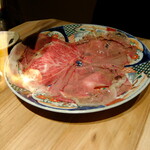 大衆肉酒場 こだわり米 匠 - 大判炙り寿司 759円(写真は3人前) (24年5月)