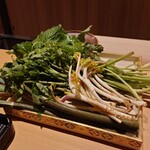 橦木町 しみず - 天然の山菜