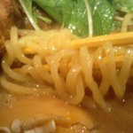 中華そば 椿 - タピオカ入り中太麺
