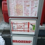 BROZERS' Take Out - 外のメニュー