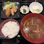 囲炉裏料理 うな革 和なり - 大盛り具だくさん豚汁定食