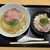 #新宿地下ラーメン - その他写真:■しおらーめん&鶏塩飯セット¥1,800
