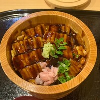 御料理あきやま - 穴子めし　目の前で焼いてくれて提供