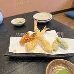 手打そば 一の梅 - 単品の海老天