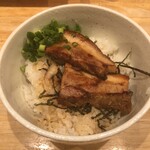 麺家 獅子丸 - セットのチャーシュー丼（３００円）