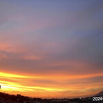 焼きもの家 慶 - 夕焼けが最高潮だった日の入り10分後