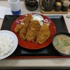 Katsuya - 海老ヒレカツ定食（ごはん半分）