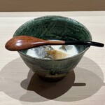 すし宮川 - 蝦夷鮑肝ソース