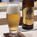 すし宮川 - エビス小瓶