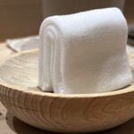 すし宮川 - 指ナプキン