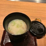 すすきの焼肉きらく - 「スープ／コムタンスープ（極みコース⑦）」（2024.5/21）