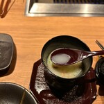 すすきの焼肉きらく - コムタンスープ