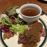 アクアリウムイタリアン心斎橋ライム - 肩ロースステーキです。