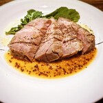 ローストポーク　粒マスタードソース