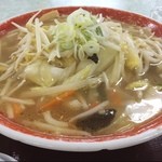 市役所内地下食堂　ジロー - タンメン♪野菜ガッカリ入ってました！（≧∇≦）
