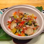 坂ノ下　田茂戸 - 先附　自家製豆腐と夏野菜