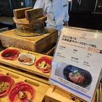 スカイグリルブッフェGOCOCU - だし汁で食べるローストビーフめし