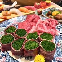 黄金出汁しゃぶと江戸前寿司 肉のあさつ 梅田お初天神店 - 