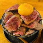 Teppambaruragu - ステーキ丼アップ！今見てもおいしそう♪