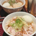 らー麺 本間 - 南の島豚出汁しゃぶらー麺+味玉（塩）