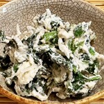 築地 布恒更科 - 白和え