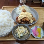 鹿鳴 - チキン南蛮定食  ごはん大盛　770円