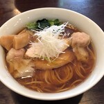 人力俥 - 期間限定丸鶏わんたん醤油そば980円税込