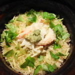 神楽坂 石かわ - 蟹の炊き込みご飯
