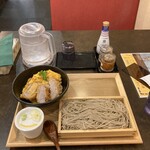 nakamuramembee - 厚みかつ丼とそばセット