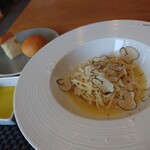 ラ ボッテガ ティ - 手打ちタリオリーニ～サマートリュフとパルミジャーノチーズのソース