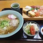丹波や - 「寿司ラーメンセット」1150円